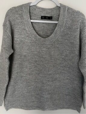 Lyla + Luxe Soft Gray Scoop Neck Sweater by Style & Co.